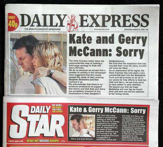 Bad Day For British Tabloids As Parents Of Missing Madeleine Accept Apology Libel Damages Statesboro Herald