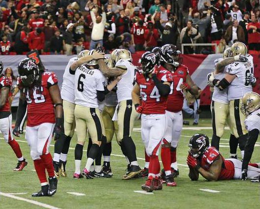 Saints Falcons Footba Heal 1