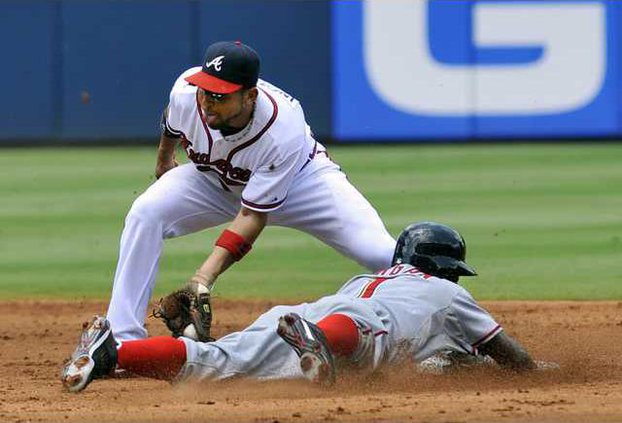 Nationals Braves Base Heal