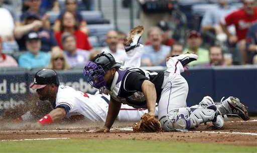 Rockies Braves Baseba Heal