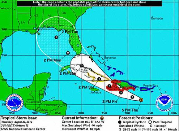 TS Isaac thur eve sm