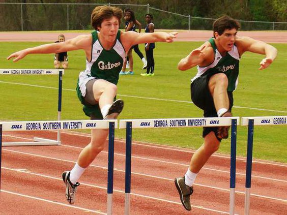 cope and stuckey in the 100 hurdles