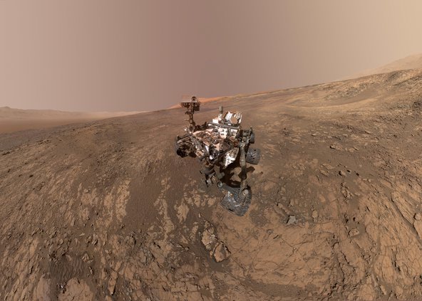 Curiosity rover on Mars