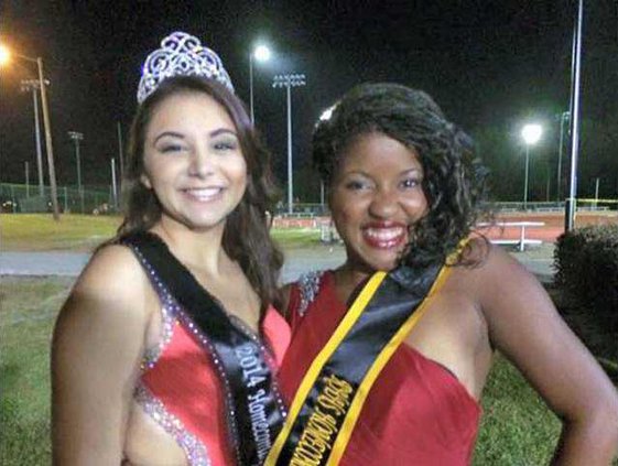 RHHS 2014 Homecoming Queen Diana Malave last e with hyphen and 2015 Queen Kerri Hardy picture provided