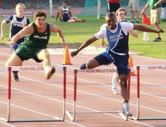 stuckey in 300m hurdles