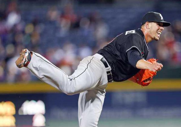 Marlins Braves Baseba Heal 1