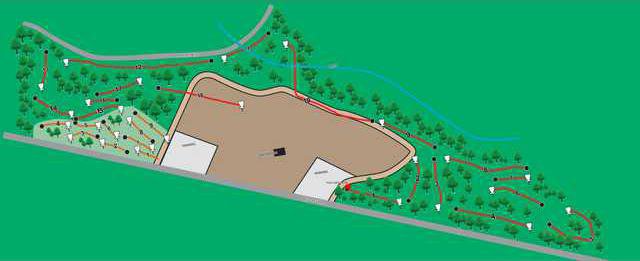 disc golf map