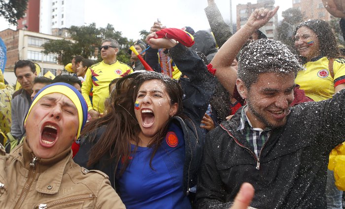 World Cup Colombia fans