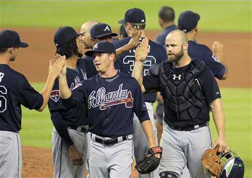 Braves Marlins Baseba Heal