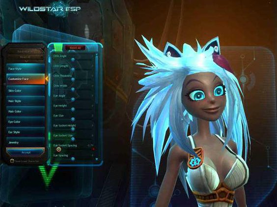 W WildStar character creation