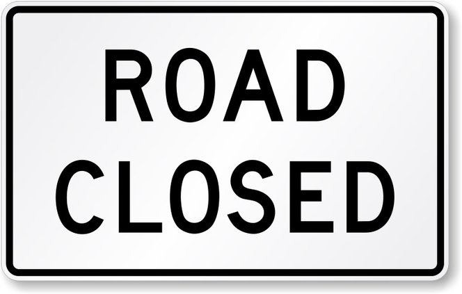 road closed