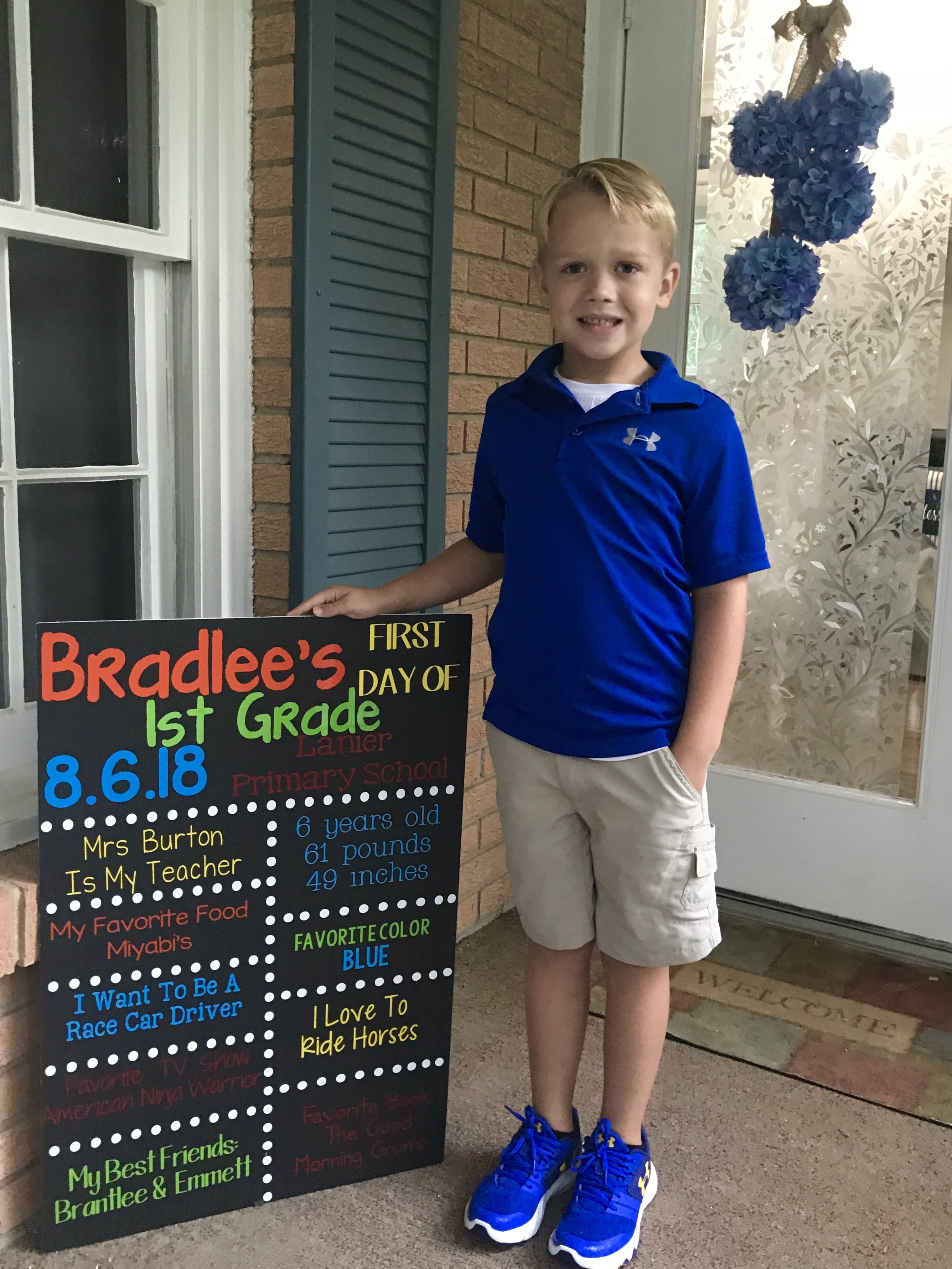 Bradlee, 1st grade, Lanier
