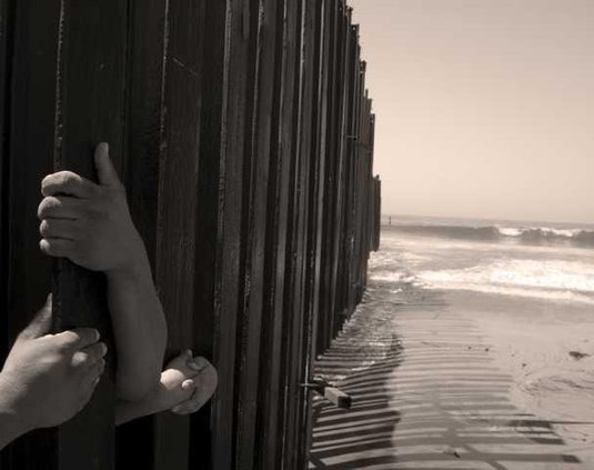 Children crossing border