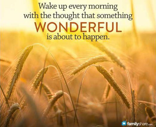 Wakeup in better mood.KT