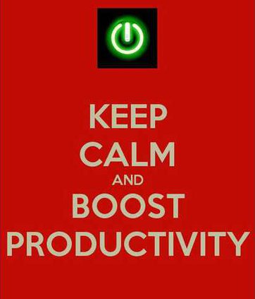 Keep calm and boost productivity