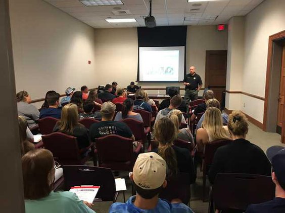 Sgt Brian Mundy teaching class