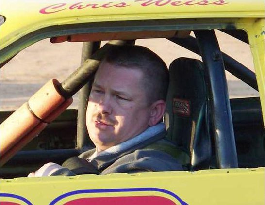 chris weiss in racecar