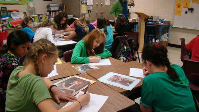 BES Fifth Graders Learn how to develop a literary character 1