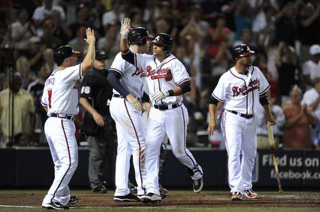 Nationals Braves Base Heal