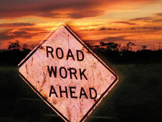 road work ahead