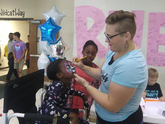 Resource fair face painting