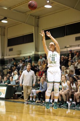 Gators split in basketball home opener