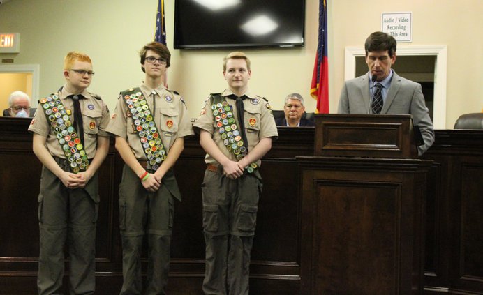 Boy Scouts honored