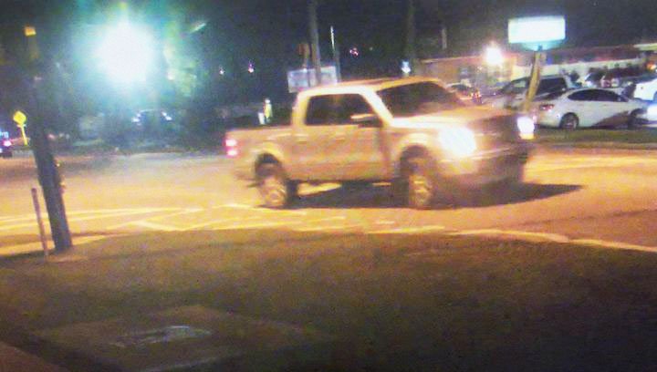 Photo courtesy Statesboro Police Department Statesboro Police are looking for a silver, four-door Ford F-150, with black tool box in the rear and a kind of sticker in the rear window. It may have been involved in a hit and run.