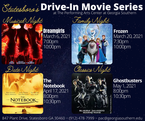 drive in movies at PAC