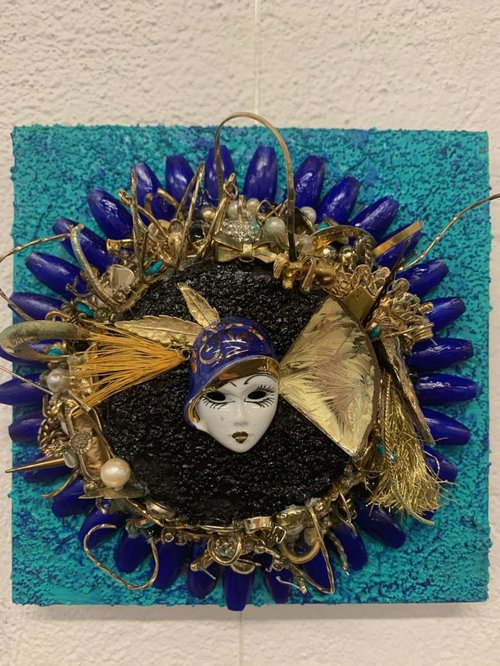 A detail from Monica Cioppettini's show at Cedar House Gallery.