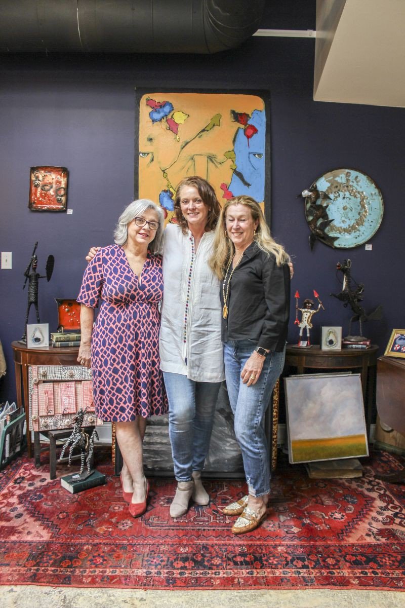 Carmen Aguirre, Leslie Lovell, and Kim Corcoran pre-social distancing.