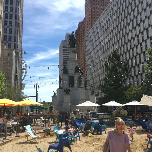 Campus Martius Park.