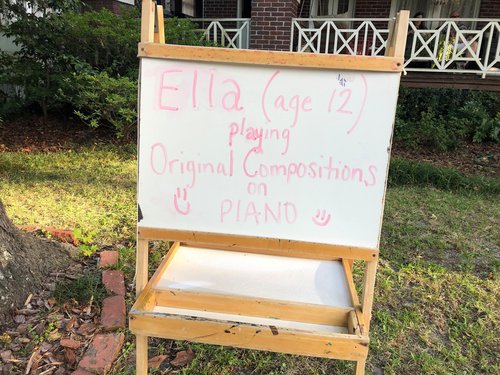 Ella Rodgers won the first place prize for her original piano compositions.