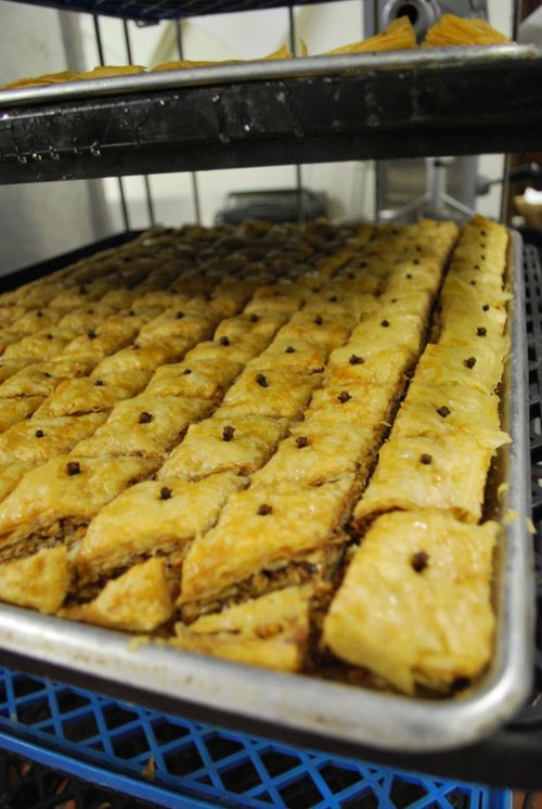 Baklava is just one of the many delicious treats baked and cooked by dedicated congregants.