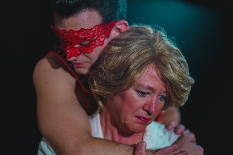 The Senator (Kim Patrick Limehouse) and The Whore (Adam Casey Dunn)