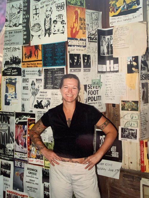 Sarah Wood at Velvet. Photo courtesy of Wood.