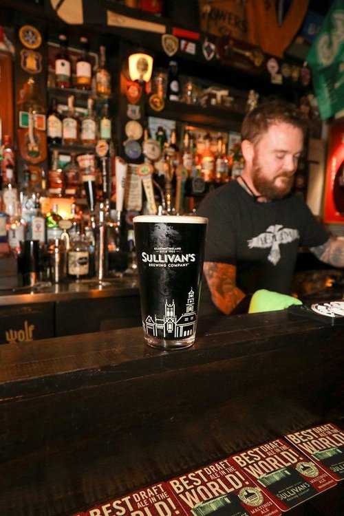 Current owner Dan O’Connell behind the bar.