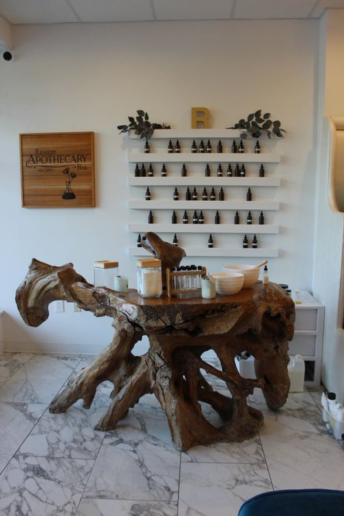 The apothecary bar.