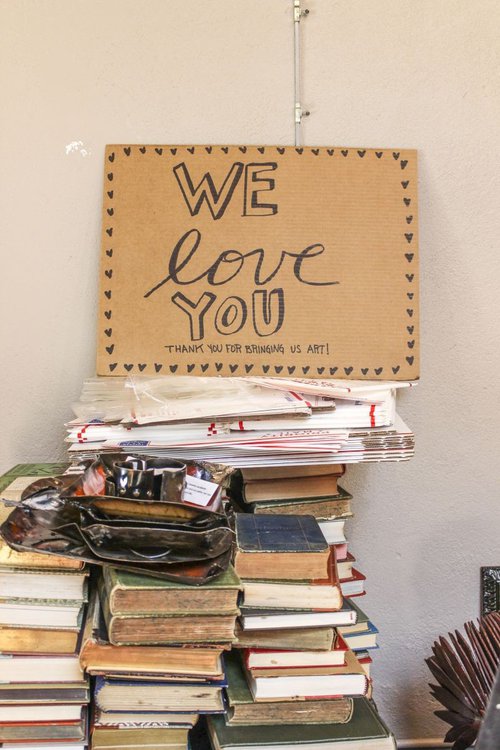 A handmade sign by artist Rubi McGrory had Lovell in tears after Friday’s announcement.