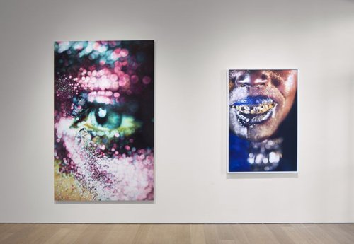 Left to right: Marilyn Minter, Glazed, 2006, Courtesy of the collection of Jeanne Greenberg Rohatyn and Nicolas Rohatyn; Wangechi Gold 4, 2009, Courtesy of the artist and Salon 94, New York.