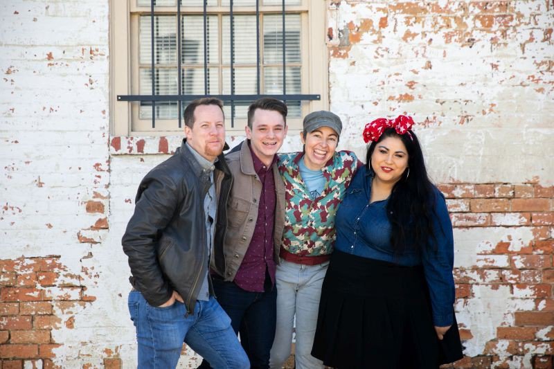 Chris Stanley, Trey Norris, Brianna Halverson, and Jayme Tinti
