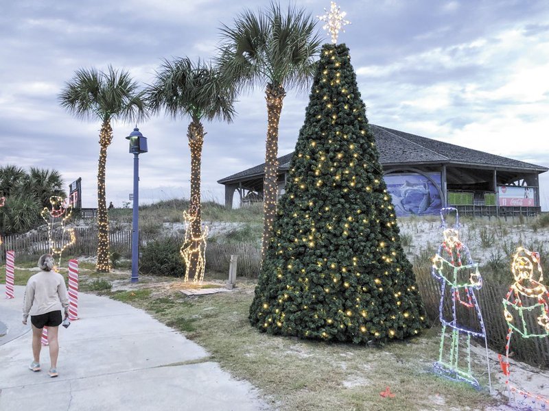 The beachside Christmas tree by Tybee’s pier.