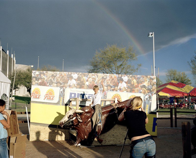 Sara Marcel, Rainbow Bull Rider, Houston, TX from her series 'Rodeo Texas'