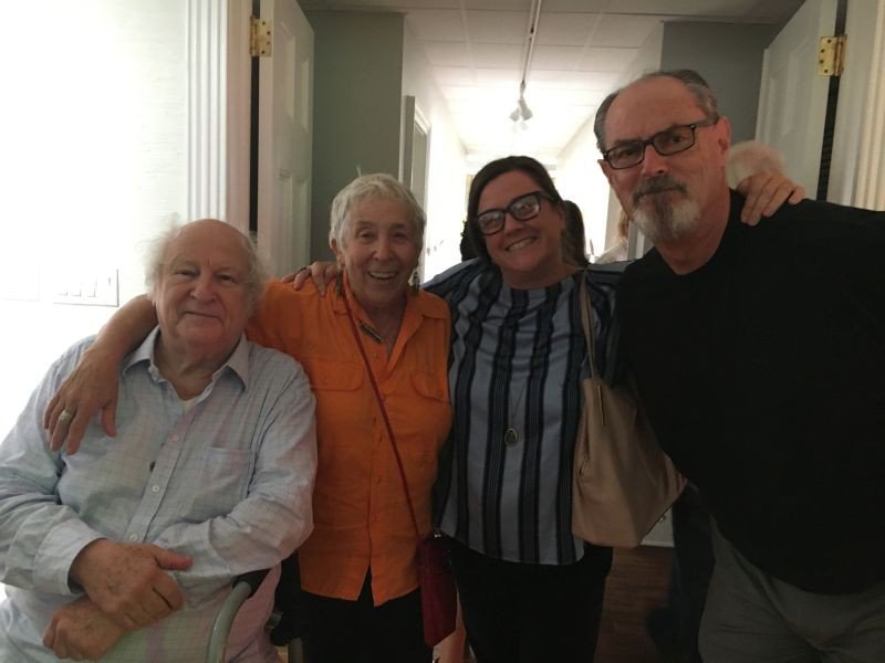 Bobby Zarem, Jane Fishman, Liza Judson and Brian Judson were bowled over by art at Laney Contemporary.