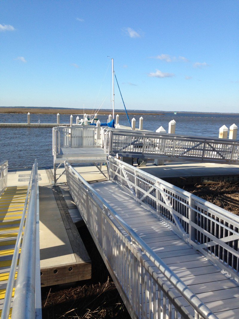 The ADA access ramp. Ray Golden says his complaints about its lack of safety led to his dismissal.