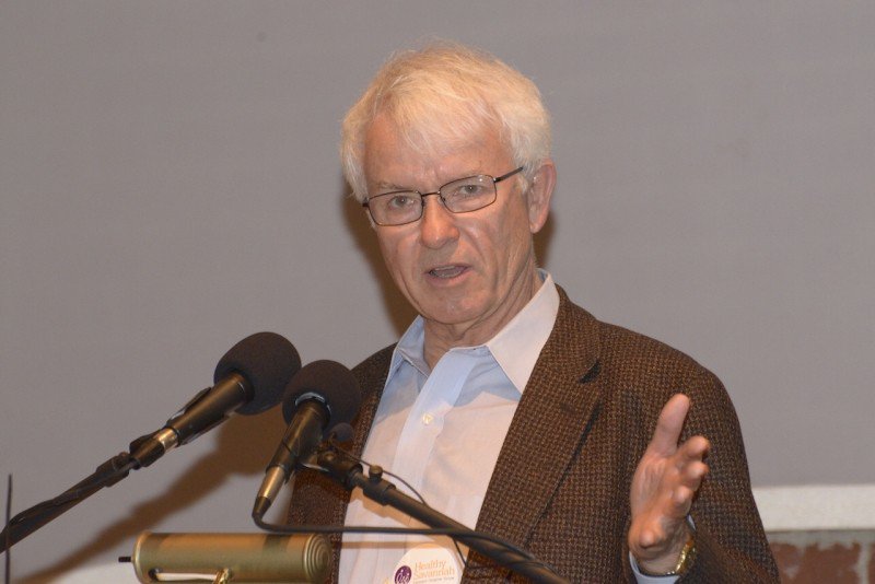 Food justice guru Mark Winne also spoke at the breakfast about the importance of inclusive policies.