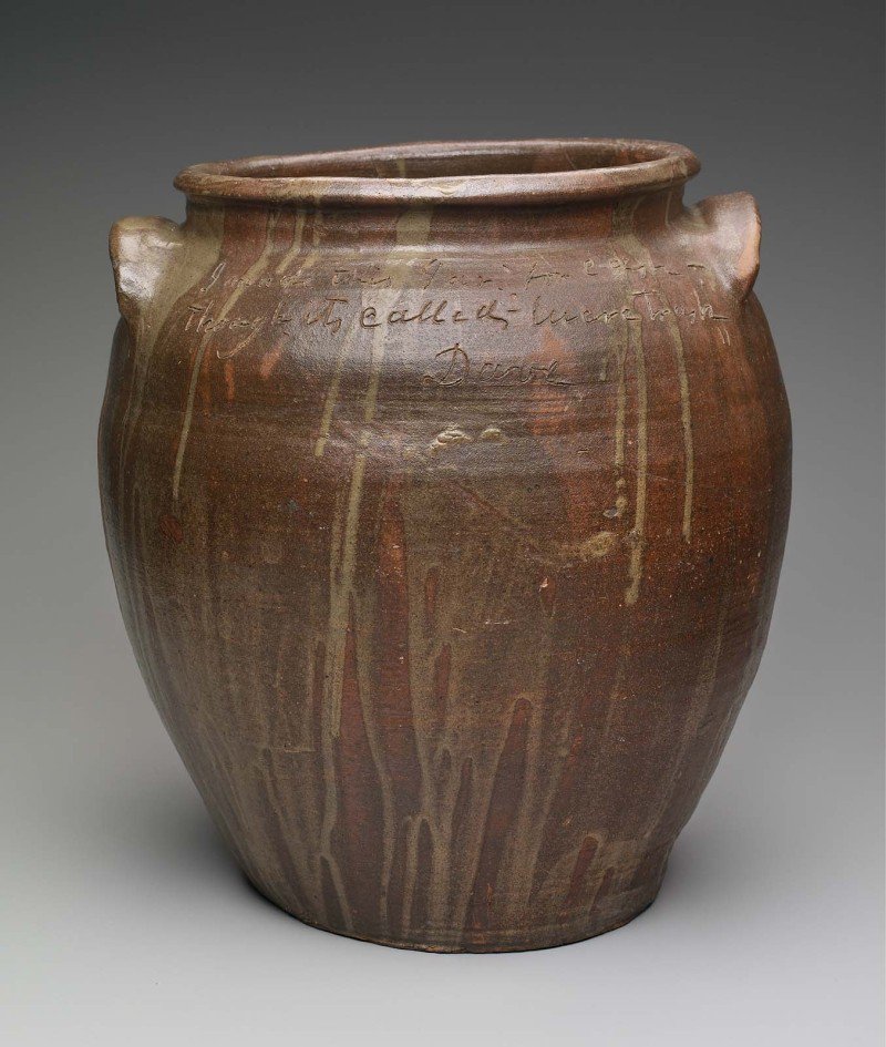 Ceramic stoneware made by the enigmatic 'Dave the Potter' is highly sought after by collectors and curators.