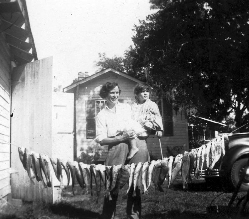 Laura with her mother, Martha, circa 1935.