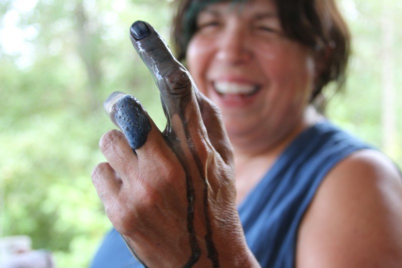 Fiber artist Donna Hardy is working to create a sustainable