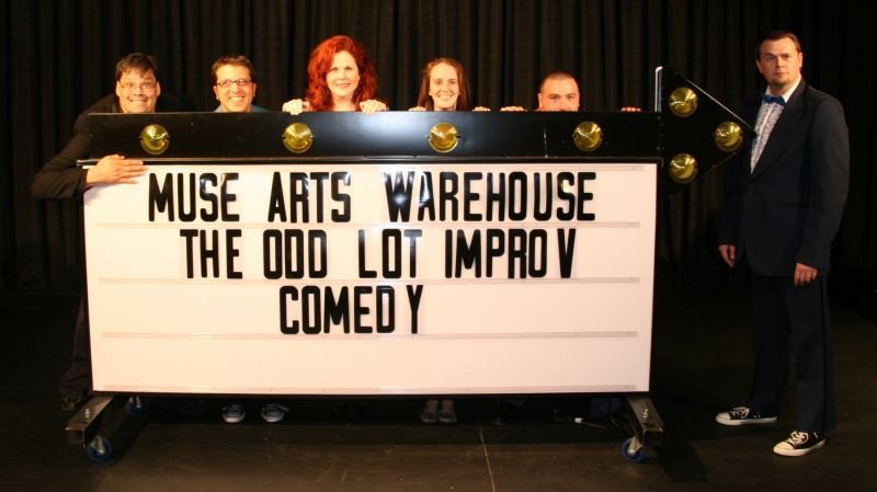 Chris Soucy, far left, with the Odd Lot crew
